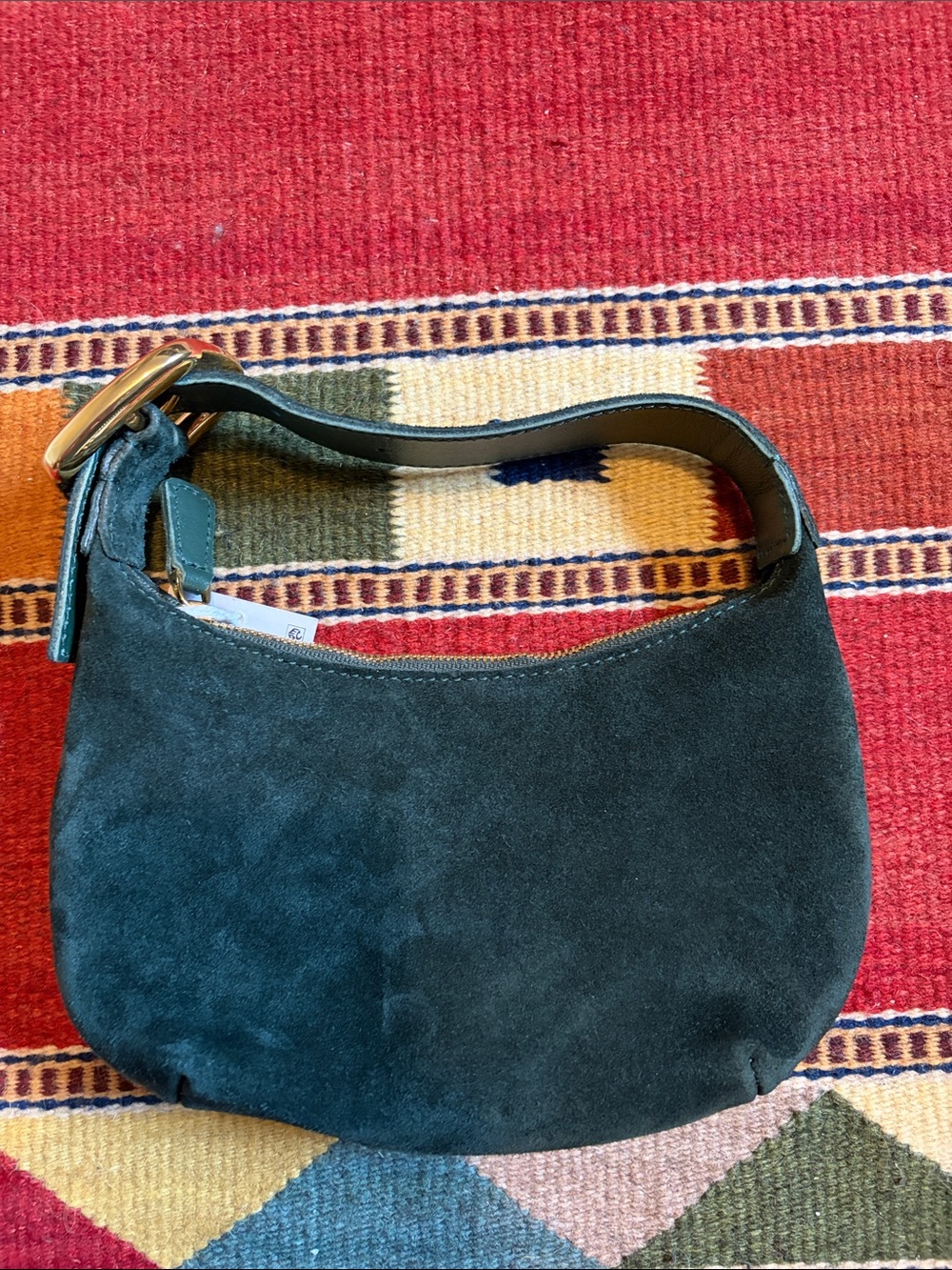 Madewell Small Suede Purse in Luxury Forest - NWT